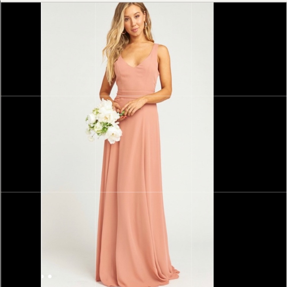 SHOW ME YOUR MUMU JENN MAXI DRESS XS Rustic Mauve
